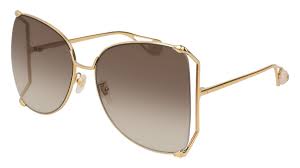 Gucci Oversized metal sunglasses
