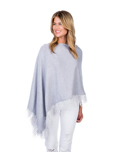 Alashan Cotton/Cashmere Feather Topper - Gry