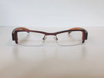 Gold & Wood Semi-Rimless-Wood