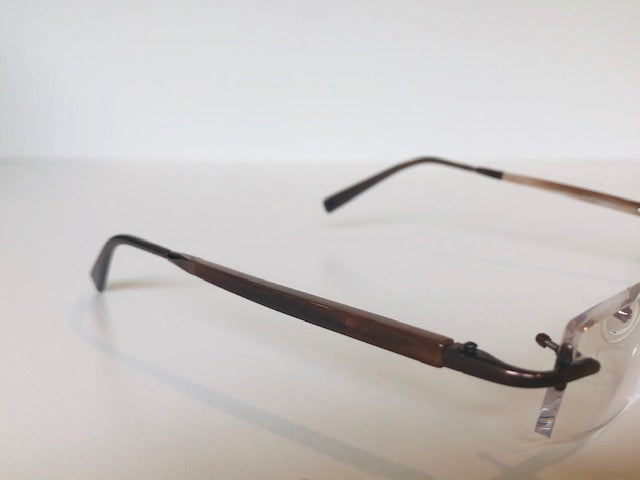 Gold & Wood Rimless-Buffalo Horn